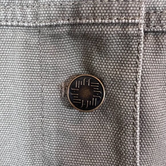 J Jill Jacket Womens Size XSP Olive Green Utility Military Distressed Denim Army - Picture 12 of 13